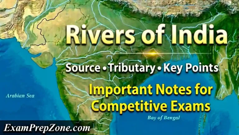 Major Rivers of India: Origin, Tributaries, and Important Facts - Major Rivers of India GK Notes