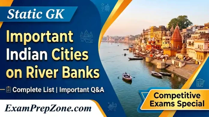 List of Indian Cities on River Banks - Exam Prep Zone